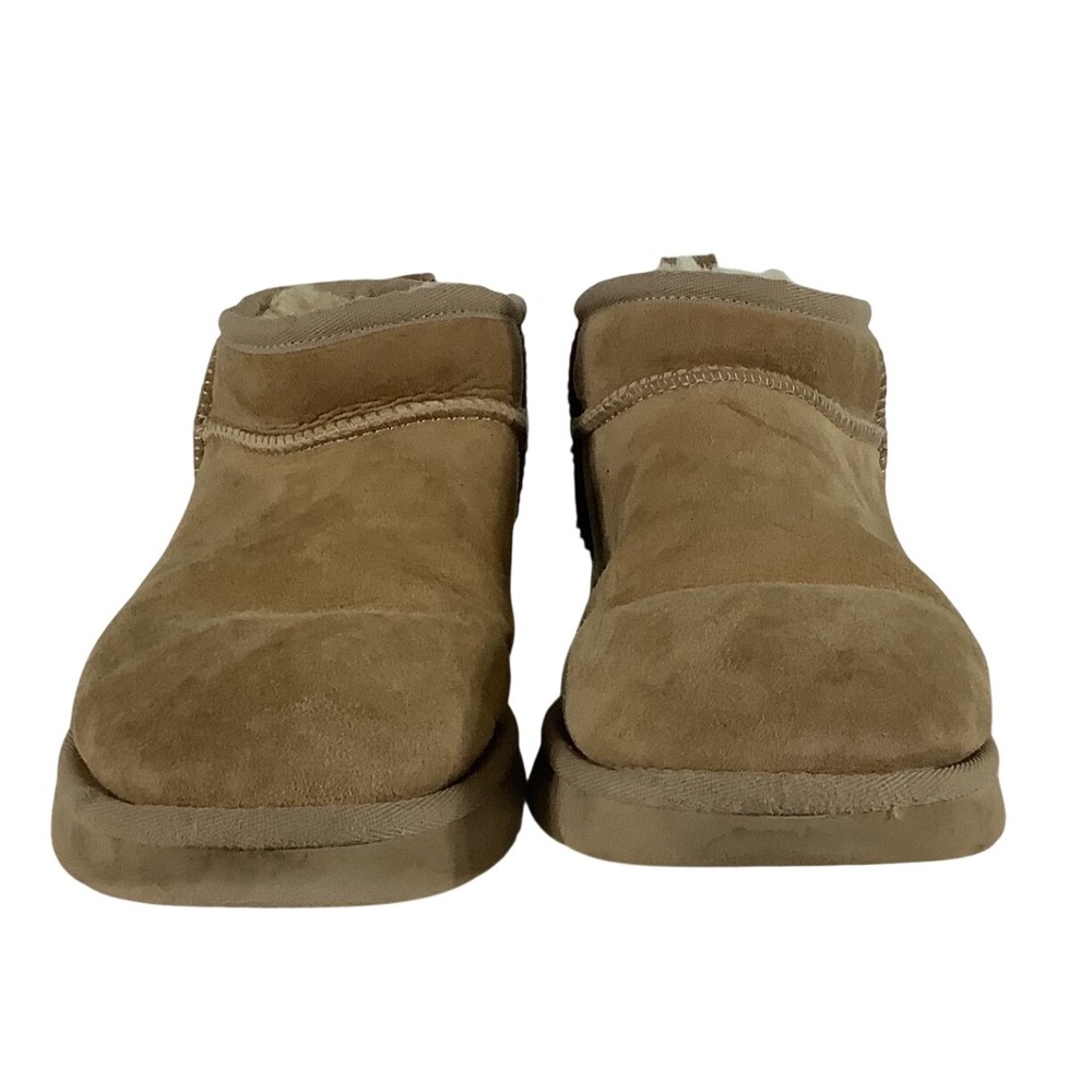UGG Classic‎ Ultra Mini Chestnut Tan Suede Ankle Boots 1116109 Womens